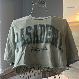 Garage Green Crop Top